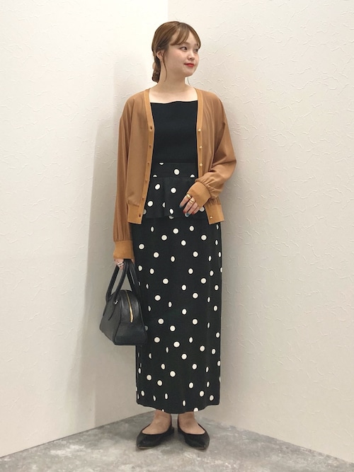 セール】ドットプリントタイトミディスカート（スカート）｜NOLLEY'S