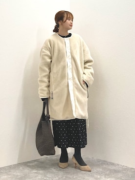「TAION（タイオン）のアイテム（その他アウター）」を使った、nol murakamiさん（レディース・152cm）の秋コーディネート