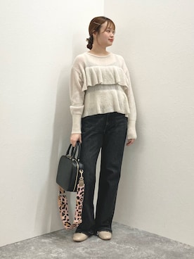 「アイテム（チャーム）」を使った、nol murakamiさん（レディース・152cm）の冬コーディネート