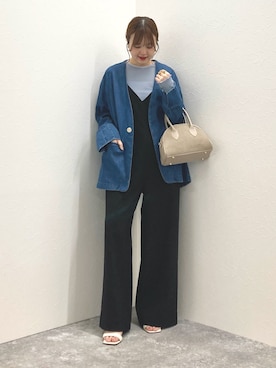 Rie Miller（リエミラー）の「袖ボリュームショート丈デニム