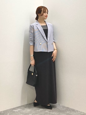 「152cm」｜「アイテム（ジャケット/アウター）」を使った、nol murakamiさん（レディース・152cm）の夏コーディネート