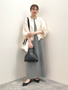「NOLLEY’S（ノーリーズ）のアイテム（ブルゾン）」を使った、nol murakamiさん（レディース・152cm）の春コーディネート