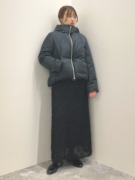 「ぺプラム」｜「アイテム（ダウンジャケット/コート）」を使った、nol murakamiさん（レディース・152cm）の秋コーディネート