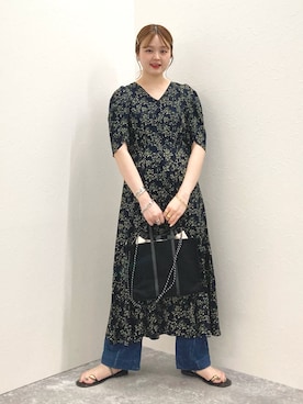 「NOLLEY’S Sophi（ノーリーズソフィ）のアイテム（ワンピース/ドレス）」を使った、nol murakamiさん（レディース・152cm）の夏コーディネート