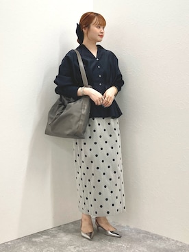 「アイテム（シュシュ）」を使った、nol murakamiさん（レディース・152cm）の夏コーディネート