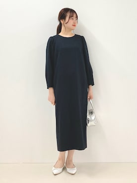 「150cm台コーデ」｜「アイテム（バレエシューズ）」を使った、nol murakamiさん（レディース・152cm）の冬コーディネート