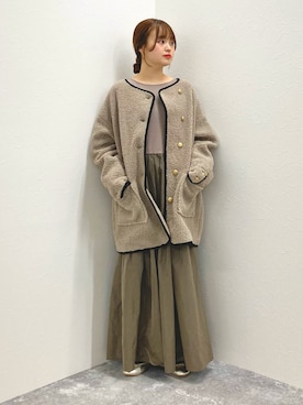「152cm」｜「アイテム（ブルゾン）」を使った、nol murakamiさん（レディース・152cm）の秋コーディネート