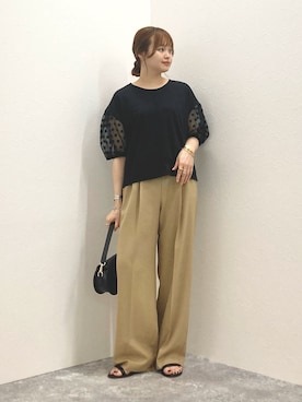 「NOLLEY’S（ノーリーズ）のアイテム（シューズ）」を使った、nol murakamiさん（レディース・152cm）の夏コーディネート