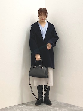 「NOLLEY’S Sophi（ノーリーズソフィ）のアイテム（その他アウター）」を使った、nol murakamiさん（レディース・152cm）の秋コーディネート