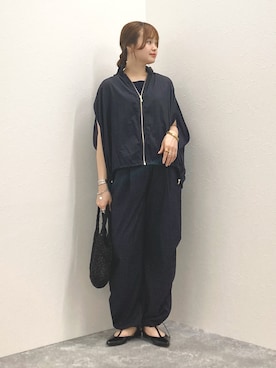 「NOLLEY’S（ノーリーズ）のアイテム（シューズ）」を使った、nol murakamiさん（レディース・152cm）の夏コーディネート