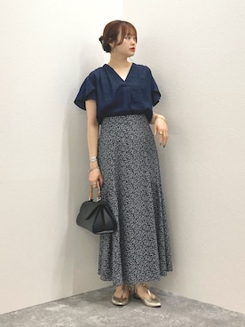 「NOLLEY’S（ノーリーズ）のアイテム（シューズ）」を使った、nol murakamiさん（レディース・152cm）の夏コーディネート