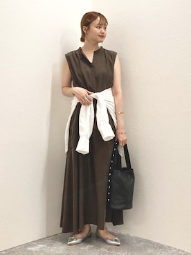 「NOLLEY’S（ノーリーズ）のアイテム（ワンピース/ドレス）」を使った、nol murakamiさん（レディース・152cm）の夏コーディネート