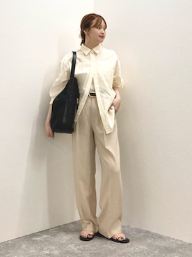 「NOLLEY’S Sophi（ノーリーズソフィ）のアイテム（パンツ）」を使った、nol murakamiさん（レディース・152cm）の夏コーディネート