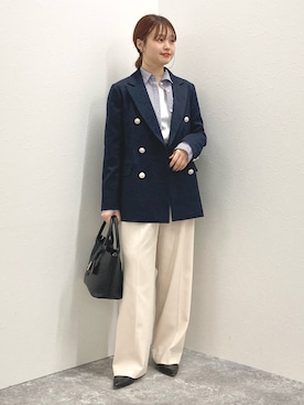 「NOLLEY’S（ノーリーズ）のアイテム」を使った、nol murakamiさん（レディース・152cm）の冬コーディネート