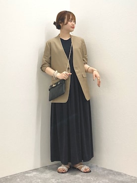 「NOLLEY’S（ノーリーズ）のアイテム（シューズ）」を使った、nol murakamiさん（レディース・152cm）の夏コーディネート