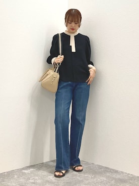 「NOLLEY’S（ノーリーズ）のストラップサンダル（サンダル）」を使った、nol murakamiさん（レディース・152cm）の夏コーディネート