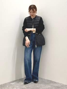 「TAION（タイオン）のアイテム（ダウンジャケット/コート）」を使った、nol murakamiさん（レディース・152cm）の夏コーディネート