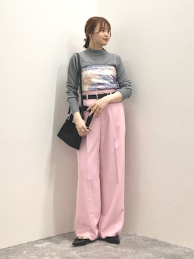 「NOLLEY’S（ノーリーズ）のアイテム（財布/小物）」を使った、nol murakamiさん（レディース・152cm）の冬コーディネート