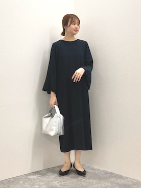 「NOLLEY’S Sophi（ノーリーズソフィ）のアイテム（ワンピース/ドレス）」を使った、nol murakamiさん（レディース・152cm）の冬コーディネート