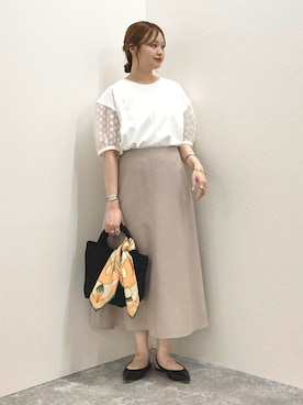 「NOLLEY’S Sophi（ノーリーズソフィ）のアイテム」を使った、nol murakamiさん（レディース・152cm）の夏コーディネート
