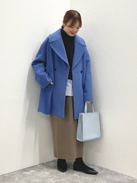 「アイテム（ダッフルコート）」を使った、nol murakamiさん（レディース・152cm）の秋コーディネート