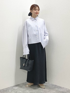 「NOLLEY’S（ノーリーズ）のアイテム」を使った、nol murakamiさん（レディース・152cm）の冬コーディネート