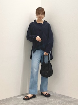 「NOLLEY’S（ノーリーズ）のアイテム（シューズ）」を使った、nol murakamiさん（レディース・152cm）の夏コーディネート