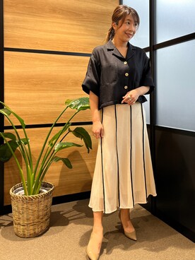 「INED（イネド）のアイテム」を使った、しおりさん（レディース・164cm）の春コーディネート