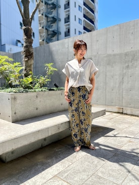 「お出かけコーデ日記」｜しおりさん（レディース・164cm）の春コーディネート