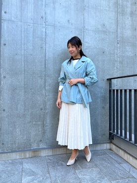 「INED（イネド）のアイテム」を使った、しおりさん（レディース・164cm）の春コーディネート