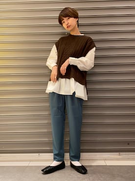 のっちさん（レディース・161cm）の秋コーディネート