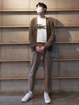 「FRED PERRY（フレッドペリー）のアイテム（スニーカー）」を使った、スゥアさん（メンズ・179cm）の春コーディネート