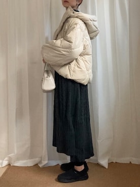 「Ciena」｜「アイテム（ジャケット/アウター）」を使った、𝚍𝚊𝚛𝚊.さん（レディース・163cm）の冬コーディネート
