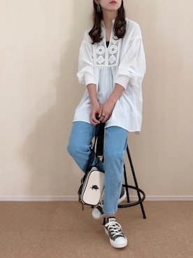 𝚍𝚊𝚛𝚊.さん（レディース・163cm）の夏コーディネート