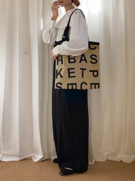 「antiqua」｜「アイテム（オールインワン・サロペット）」を使った、𝚍𝚊𝚛𝚊.さん（レディース・163cm）の冬コーディネート
