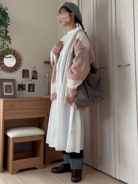 「アイテム（パンツ）」を使った、𝚍𝚊𝚛𝚊.さん（レディース・164cm・30代）の秋コーディネート