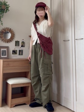 「florist（フローリスト）のアイテム」を使った、𝚍𝚊𝚛𝚊.さん（レディース・164cm）の夏コーディネート