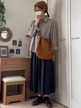 「チェック」｜𝚍𝚊𝚛𝚊.さん（レディース・164cm・30代）の秋コーディネート