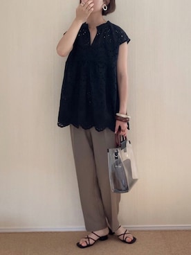 𝚍𝚊𝚛𝚊.さん（レディース・163cm）の夏コーディネート