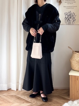 「SVEC（シュベック）のカンフーシューズ kung fu Shoes / ストラップパンプス（バレエシューズ）」を使った、𝚍𝚊𝚛𝚊.さん（レディース・163cm）の秋コーディネート