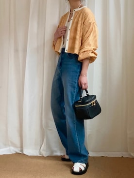 「Joie（ジョア）のアイテム」を使った、𝚍𝚊𝚛𝚊.さん（レディース・163cm）の春コーディネート