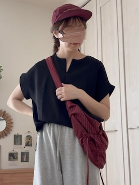 「tiptop（ティップトップ）のアイテム」を使った、𝚍𝚊𝚛𝚊.さん（レディース・164cm）の夏コーディネート