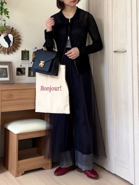 「NOISE MAKER（ノイズメーカー）のアイテム（スカート）」を使った、𝚍𝚊𝚛𝚊.さん（レディース・164cm）の春コーディネート