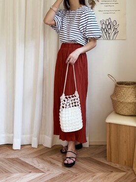 𝚍𝚊𝚛𝚊.さん(レディース・163cm)の夏コーディネート