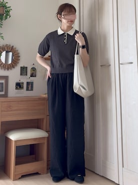 「ikka（イッカ）のアイテム」を使った、𝚍𝚊𝚛𝚊.さん（レディース・164cm）の春コーディネート