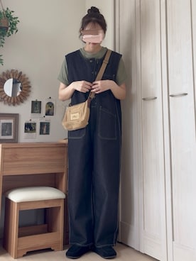「ikka（イッカ）のアイテム」を使った、𝚍𝚊𝚛𝚊.さん（レディース・164cm）の夏コーディネート