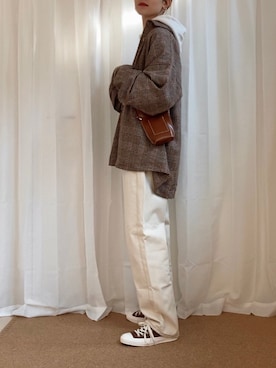 𝚍𝚊𝚛𝚊.さん（レディース・163cm）の冬コーディネート