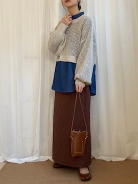 𝚍𝚊𝚛𝚊.さん（レディース・163cm）の冬コーディネート