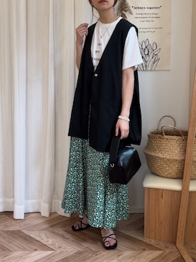 𝚍𝚊𝚛𝚊.さん(レディース・163cm)の夏コーディネート