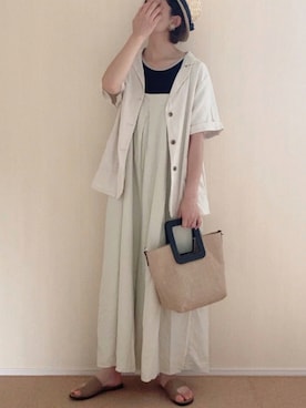 𝚍𝚊𝚛𝚊.さん（レディース・163cm）の夏コーディネート